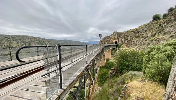 Puente perteneciente a la Vía del Hierro. La Fregeneda (España)